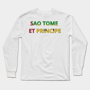 Drapeau Sao Tomé-et-Principe Long Sleeve T-Shirt